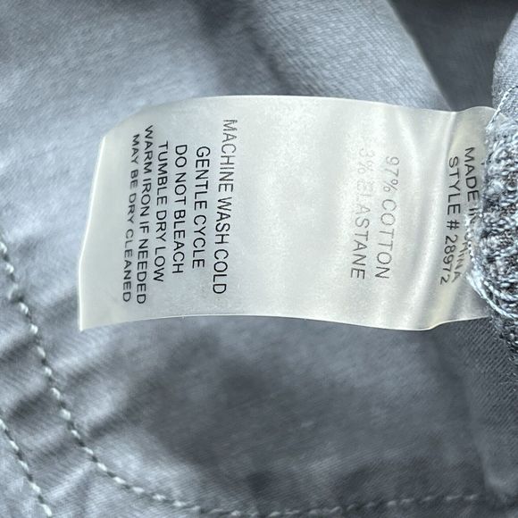 Soft Surroundings Jeans Women's Size Small Gray Tapered Ankle Denim Jeans - Picture 14 of 15